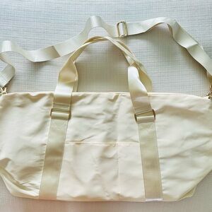 Elegant Cream “Amalfi Weekender” Tote Bag